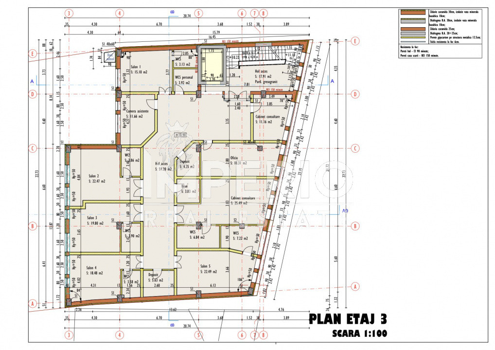 Spital/clinica 3,5m pe fiecare nivel ideala pentru spital/cab. medicale!