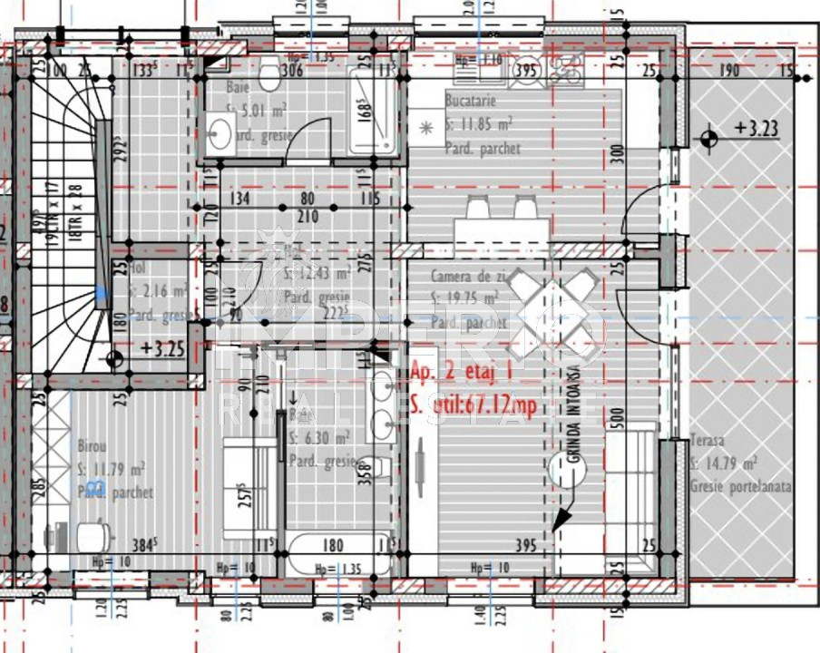 Duplex modern - garaj pentru 3 mașini cu CF!