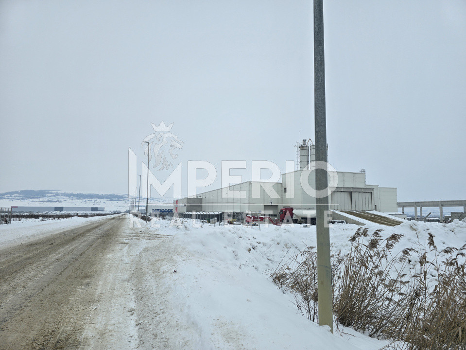 Teren intravilan cu PUZ aprobat POT 75% si CUT 2 pentru hale/fabrici!