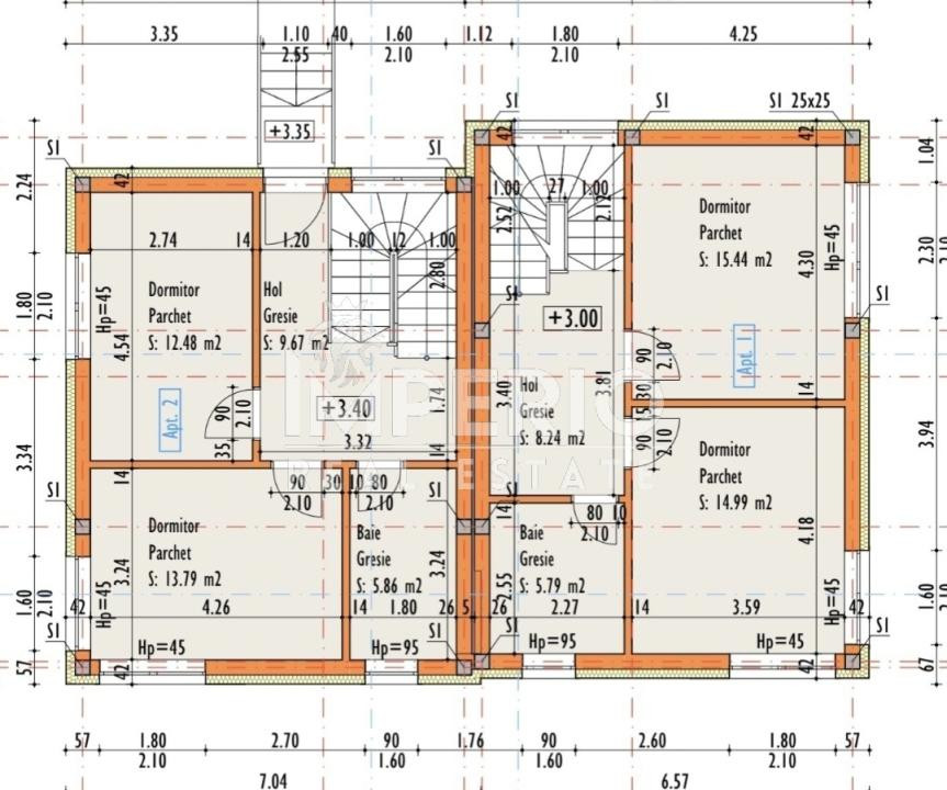 Duplex modern in Cartierul Dambul rotund-170,86mp utili, teren 200mp