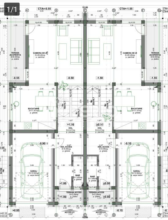 Duplex premium in Manastur | 179 mp utili | 250 mp teren | Garaj