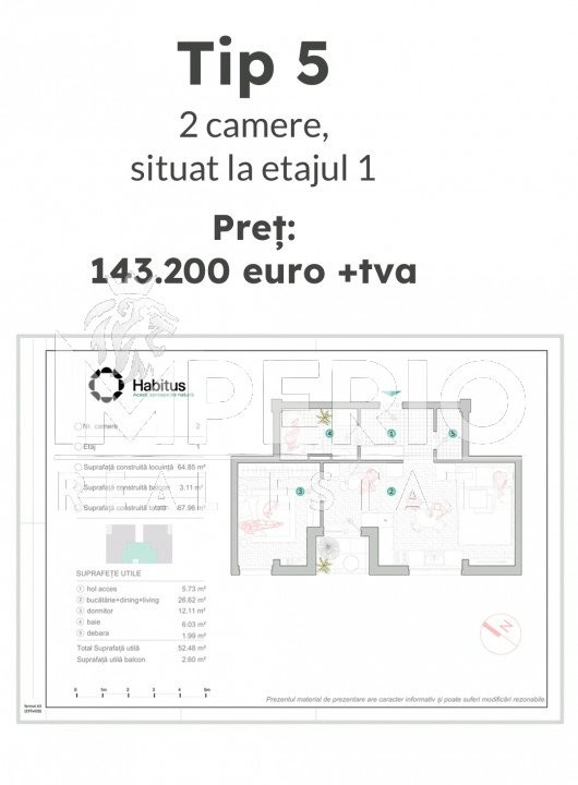 Apartament cu 2 camere in vila NZEB!