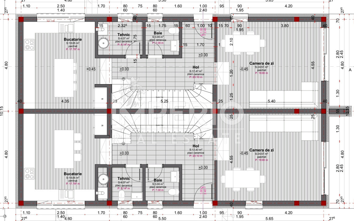 Duplex cu 5 camere- 460mp teren si 254,46mp utili!